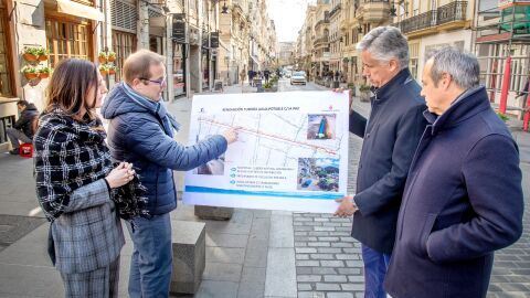 Obras calle La Paz