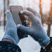Uso del móvil en invierno