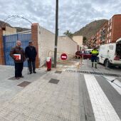 Reubicados los contenedores de escuela infantil de Capuchinos en Orihuela 