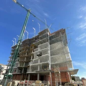 Imagen de archivo de un edificio en construcción en Elche. Imagen de archivo de un edificio en construcción en Elche.