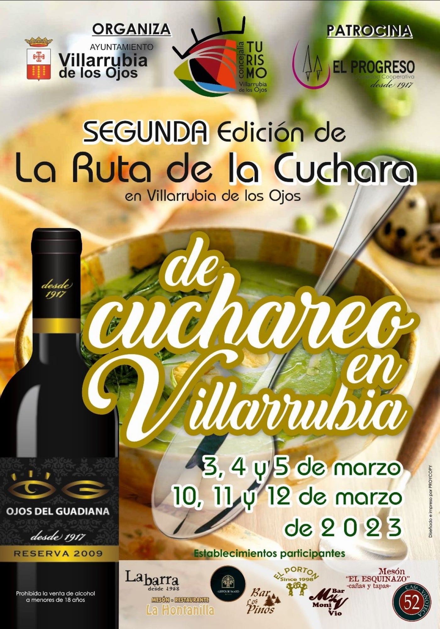 Villarrubia de los Ojos arranca este fin de semana con "La Ruta de la Cuchara" Villarrubia de los Ojos arranca este fin de semana con "La Ruta de la Cuchara"