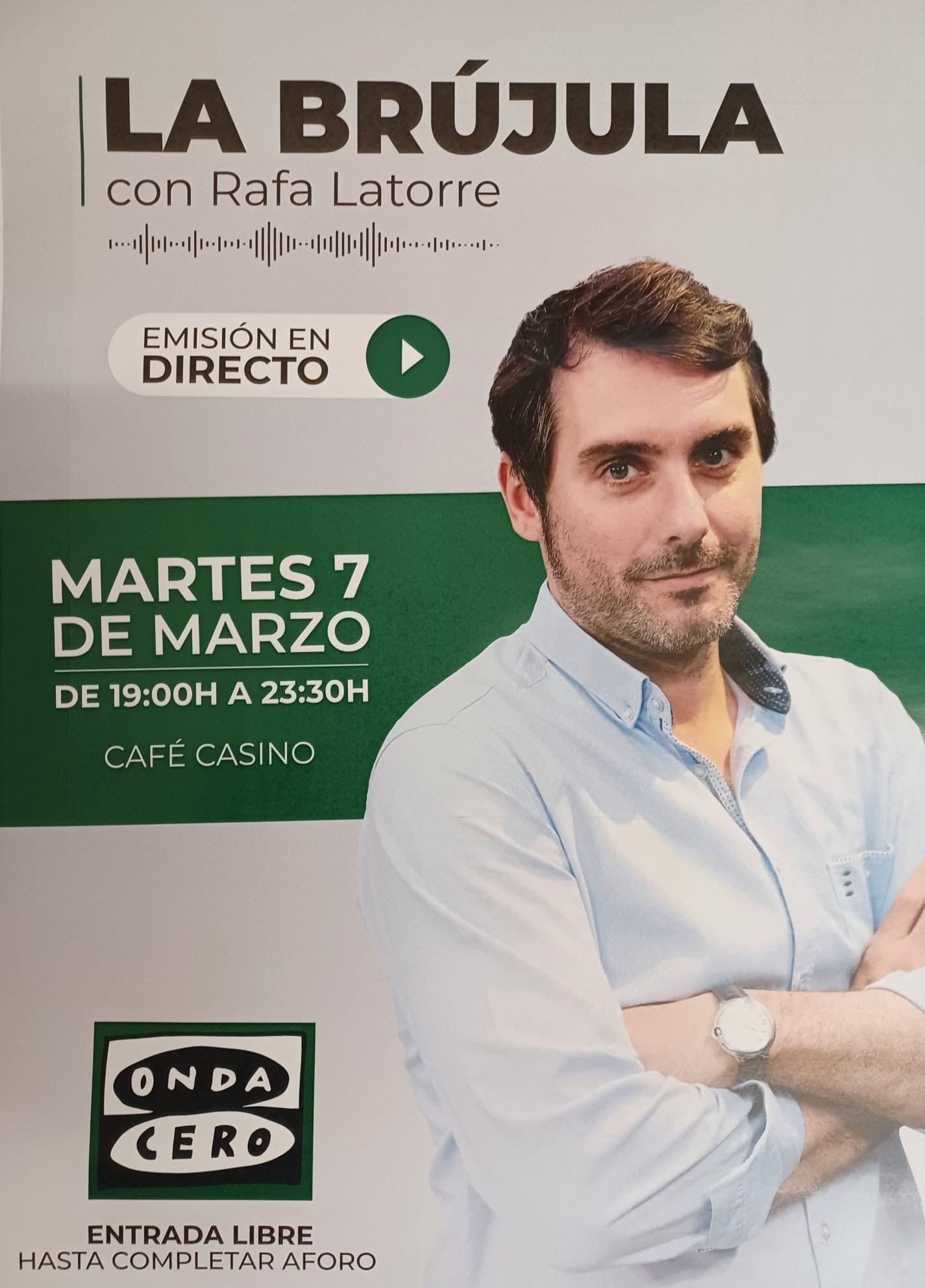 La Brújula con Rafa Latorre en directo desde Santiago: martes 7 de marzo La Brújula con Rafa Latorre en directo desde Santiago: martes 7 de marzo