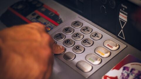 Imagen de archivo de un cajero autom&aacute;tico