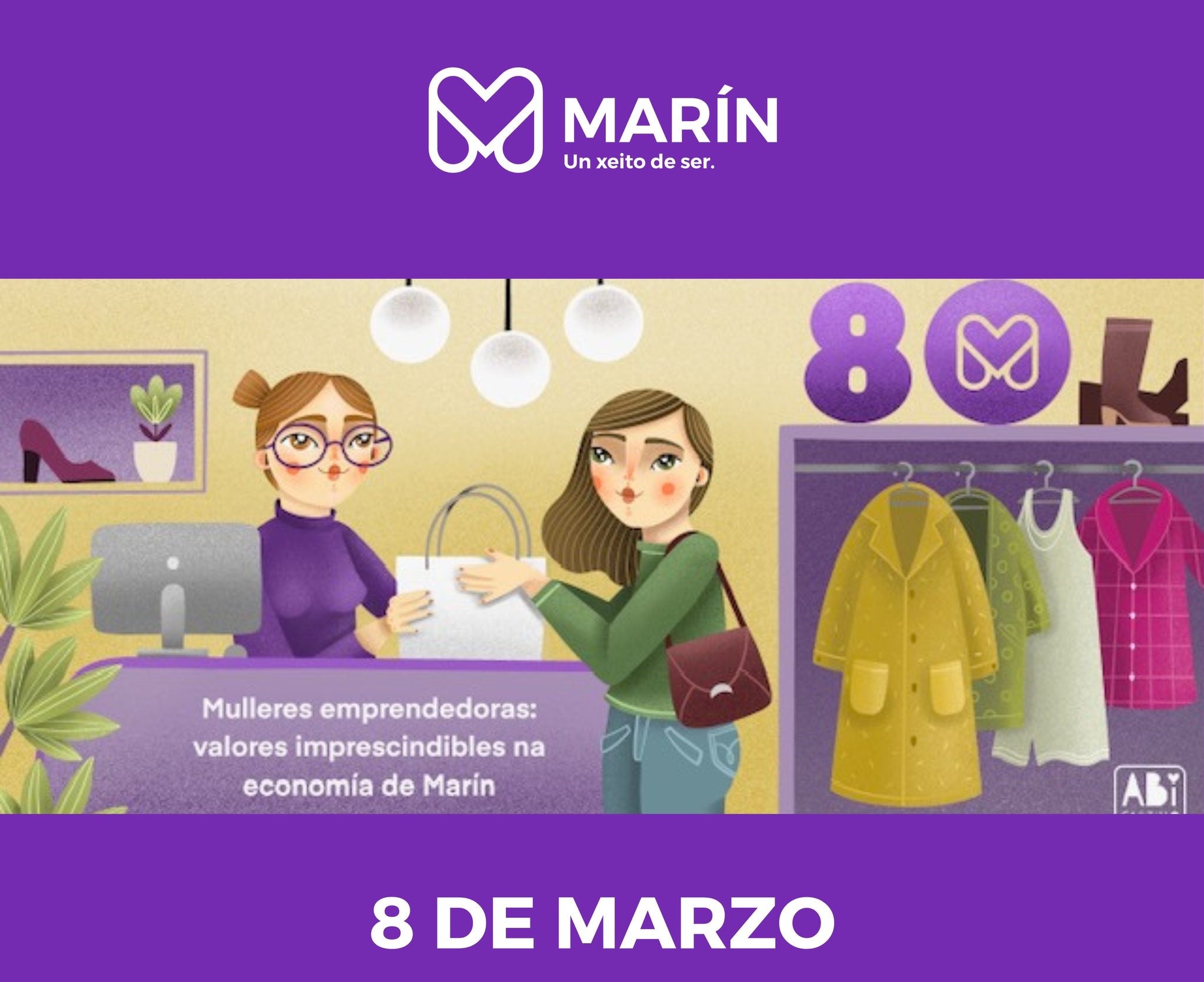 As mulleres emprendedoras son as protagonistas da campaña do 8M en Marín As mulleres emprendedoras son as protagonistas da campaña do 8M en Marín