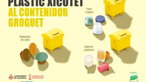 Imagen de la campaña del Ayuntamiento de València tapones