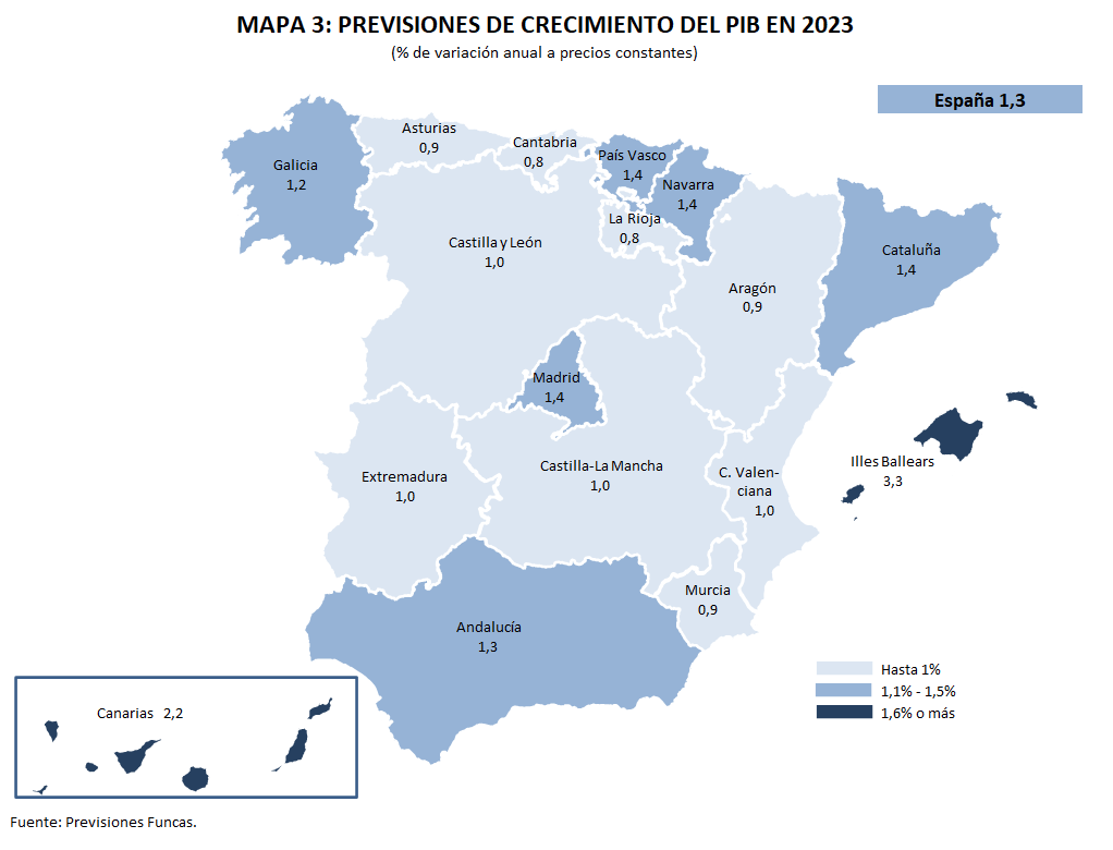 La Rioja crecerá 5 décimas menos que España según Funcas La Rioja crecerá 5 décimas menos que España según Funcas