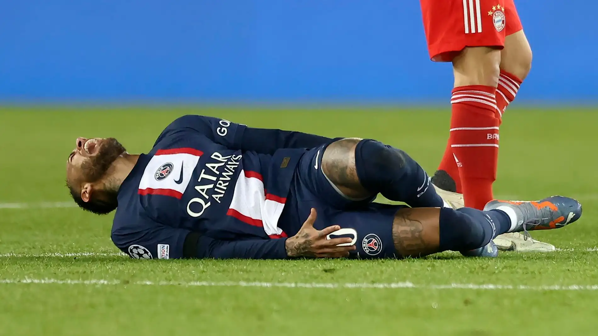 Imagen de Neymar Jr en el momento de su lesión