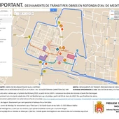 Plano que muestra los cortes al tráfico entre el núcleo urbano y la playa de Canet d'en Berenguer Plano que muestra los cortes al tráfico entre el núcleo urbano y la playa de Canet d'en Berenguer