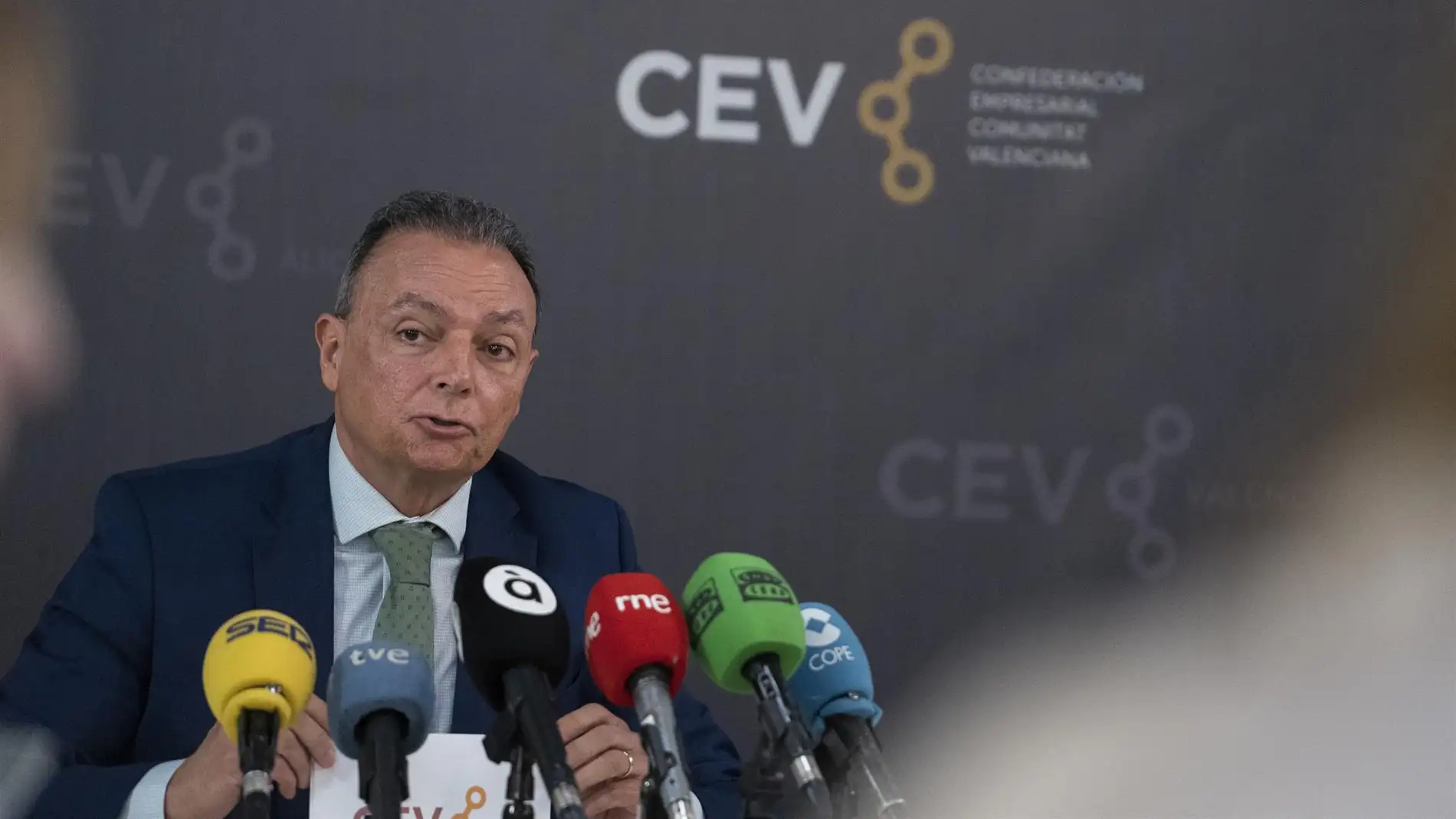 El presidente de la CEV, Salvador Navarro 