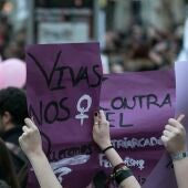 Imagen de archivo de una manifestación feminista con motivo del Día Internacional de la Mujer.