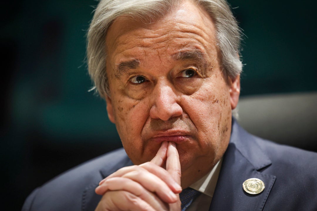 El secretario general de la ONU Antonio Guterres, Premio Europeo Carlos V El secretario general de la ONU Antonio Guterres, Premio Europeo Carlos V