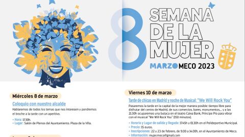 Programa de la Semana de la Mujer 2023 de Meco