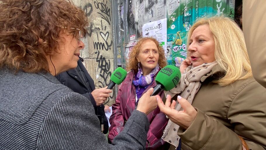 Elena Gonz&aacute;lez y Mar&iacute;a Garc&iacute;a, antiguas cigarreras 