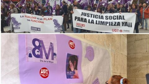 Actos celebrados por CCOO y UGT en Ciudad Real