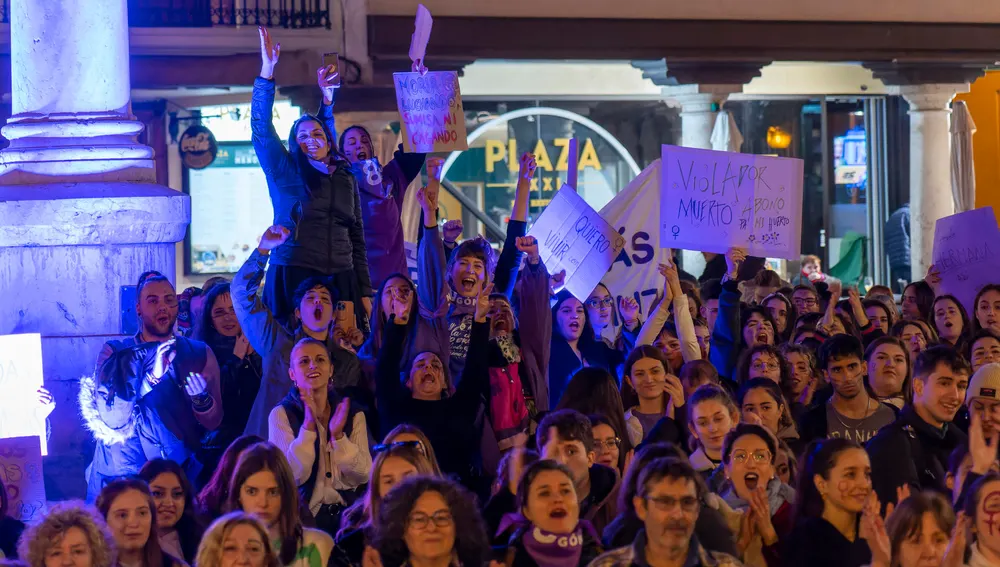 Imagen de la manifestación del 8M en Teruel