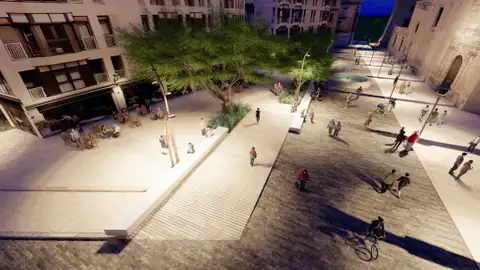 Simulación del proyecto de reforma de la Plaza del Congreso Eucarístico que plantea el PP de Elche. Simulación del proyecto de reforma de la Plaza del Congreso Eucarístico que plantea el PP de Elche.