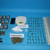 Material aprehendido por la Policía Nacional en Puertollano