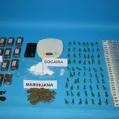 Material aprehendido por la Policía Nacional en Puertollano Material aprehendido por la Policía Nacional en Puertollano