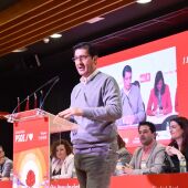 Caballero durante su intervención en el Comité Provincial del PSOE
