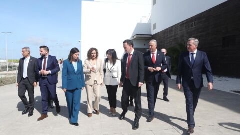 Instantes de la visita de la Ministra de Hacienda a San Fernando