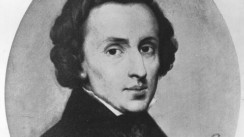 Retrato del compositor polaco Fr&eacute;deric Chopin