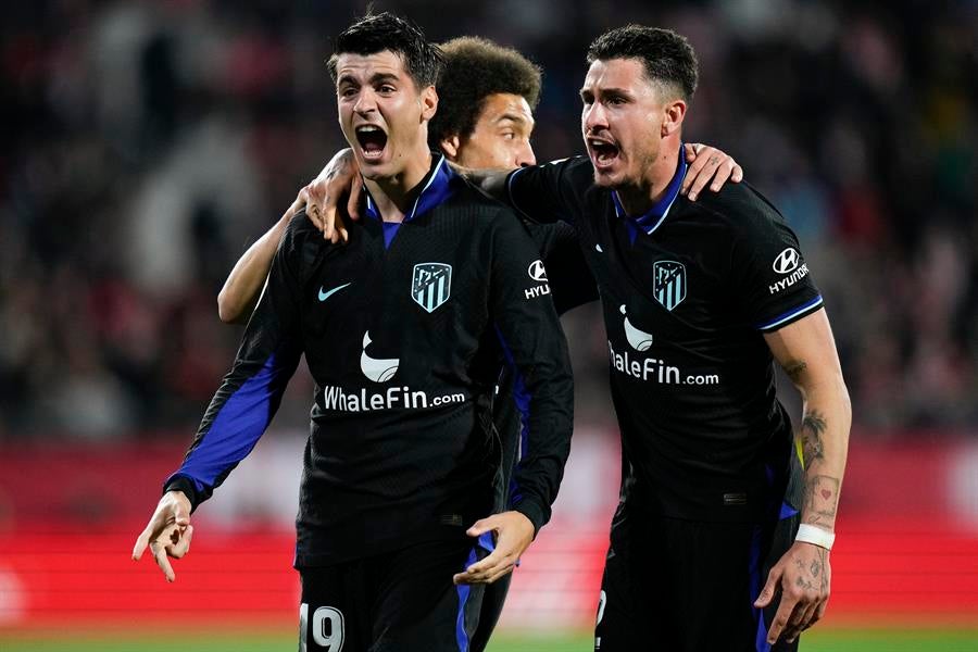 Morata da el triunfo al Atlético en Girona Morata da el triunfo al Atlético en Girona
