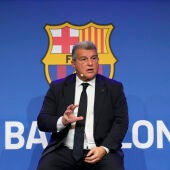 El presidente de FC Barcelona, Joan Laporta