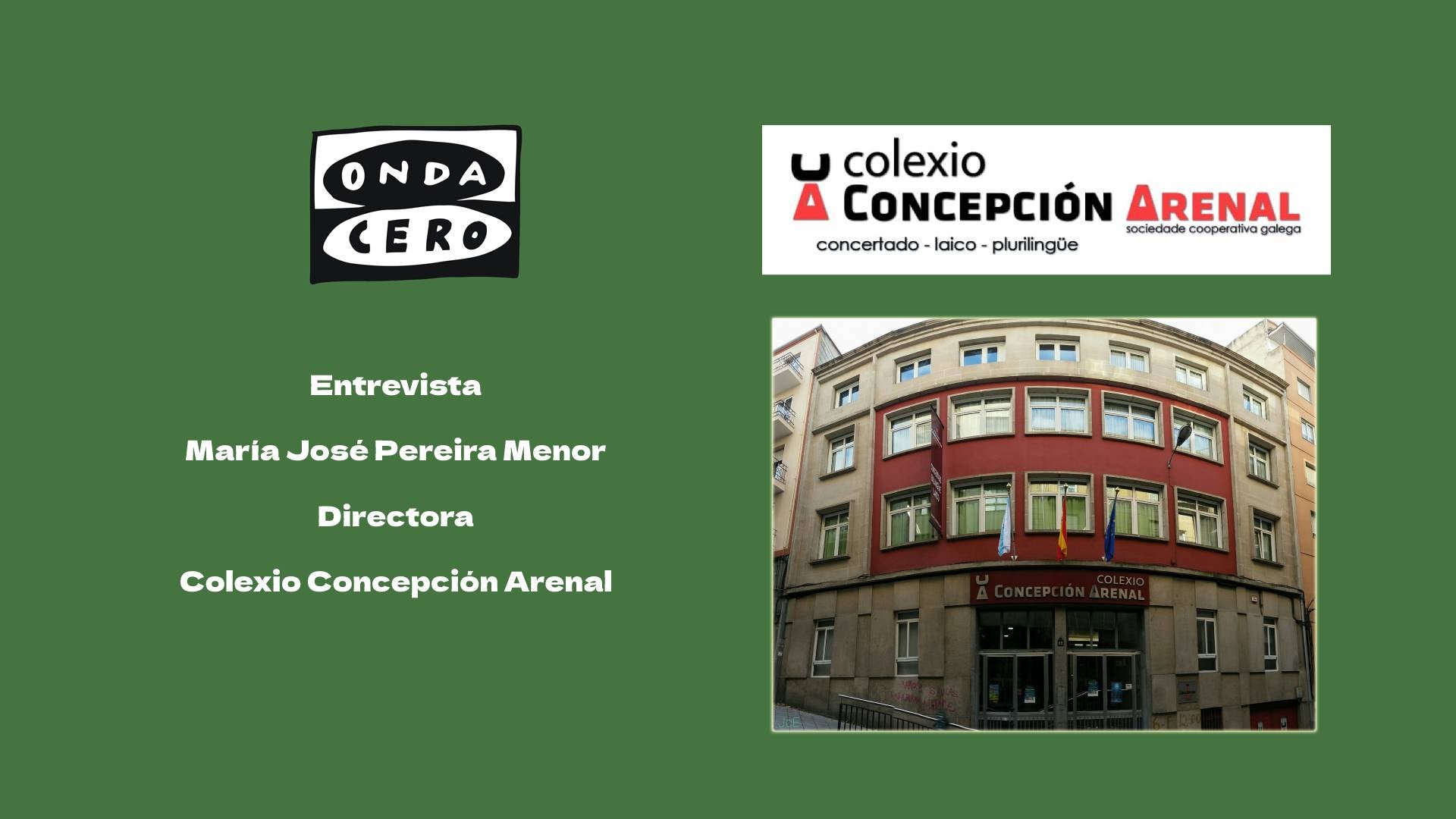Achegámonos hoxe ó ensino no Colexio Concepción Arenal Achegámonos hoxe ó ensino no Colexio Concepción Arenal