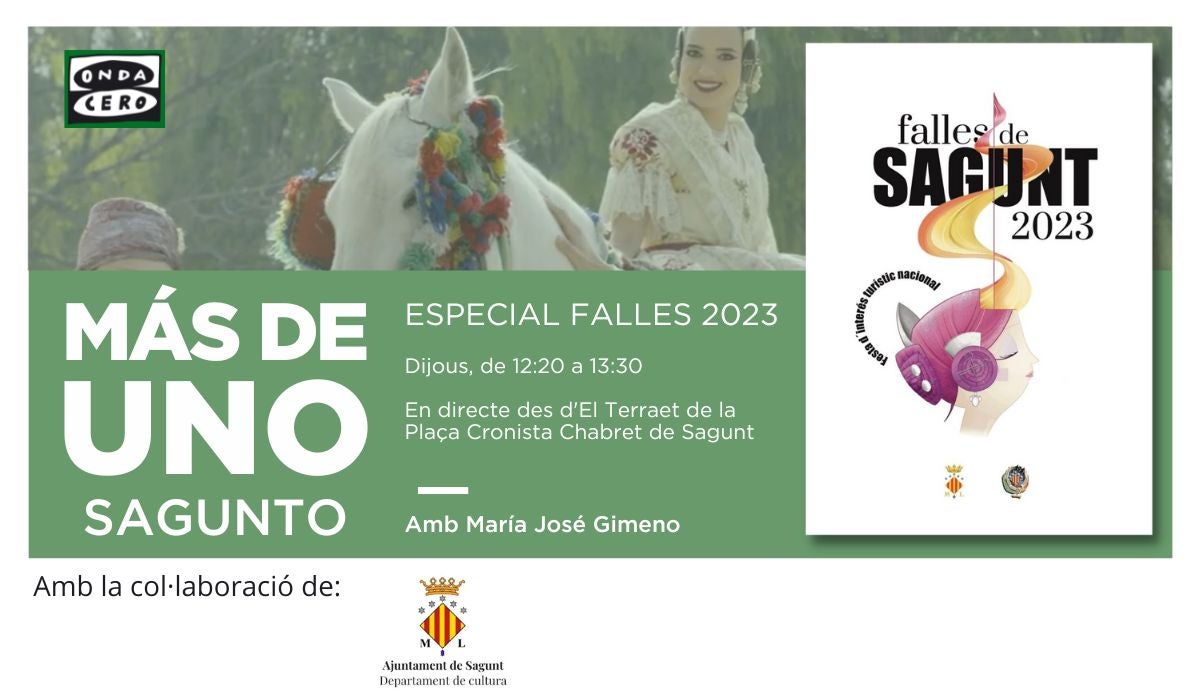'Más de Uno Sagunto', en directo desde El Terraet de La Glorieta de Sagunto 'Más de Uno Sagunto', en directo desde El Terraet de La Glorieta de Sagunto