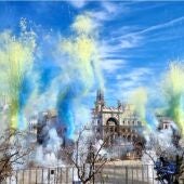 Mascletà dedicada al pueblo ucraniano en las Fallas de Valencia 2023