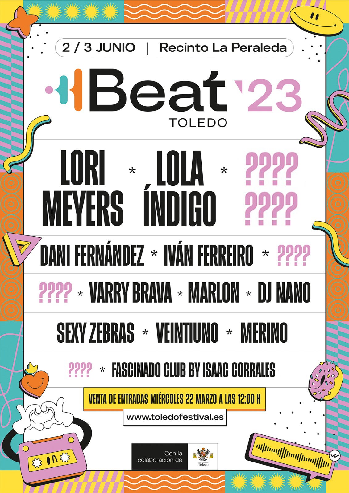 La primera edición del Toledo Beat Festival llega con Lola Índigo, Lori Meyers e Iván Ferreiro La primera edición del Toledo Beat Festival llega con Lola Índigo, Lori Meyers e Iván Ferreiro