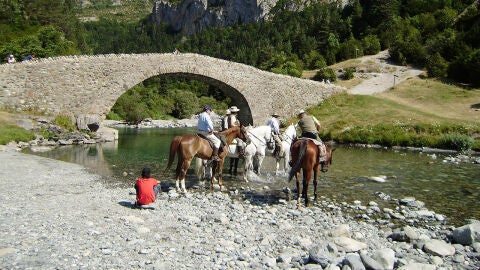 Caballos Casa Blas en un paseo por Bujaruelo