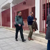 Antonio Caba entrando en los juzgados de Manzanares Antonio Caba entrando en los juzgados de Manzanares