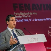 José Manuel Caballero durante el acto celebrado en el complejo ferial IFEDI José Manuel Caballero durante el acto celebrado en el complejo ferial IFEDI