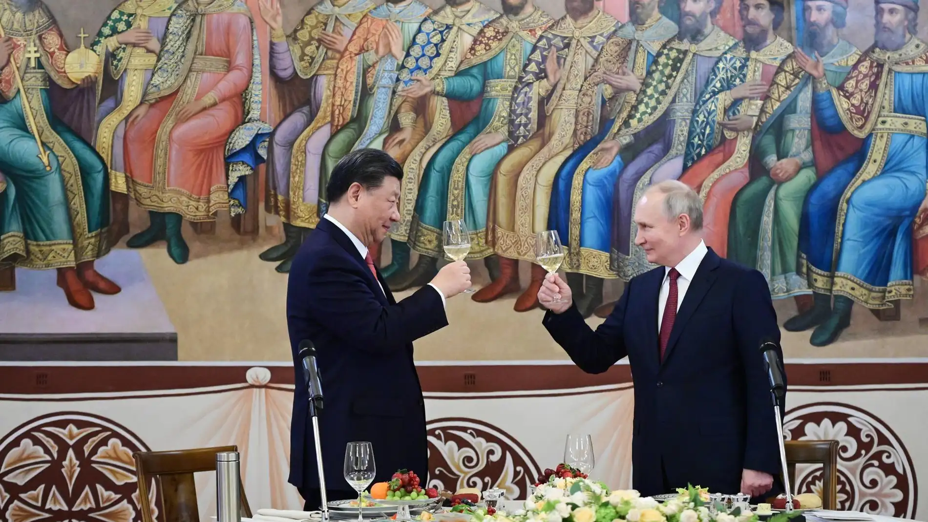 Xi Jinping y Putin, durante su encuentro en el Kremlin.