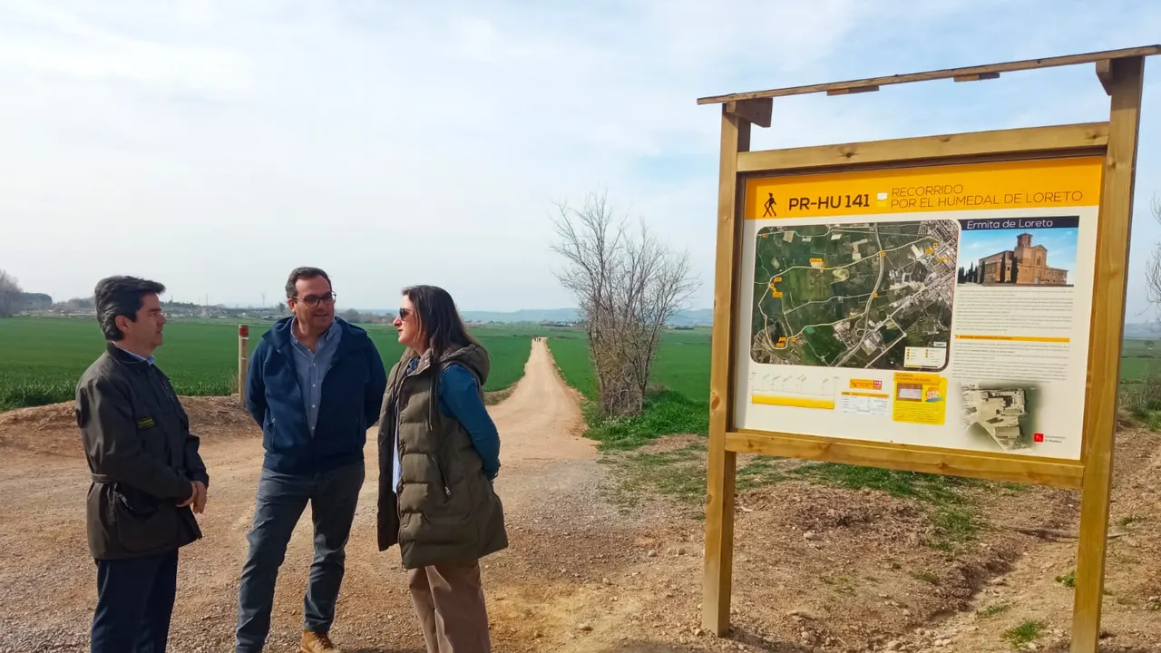 Luis Felipe ha visitado el renovado camino de Loreto.
