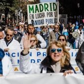 Imagen de archivo de médicos de la Comunidad de Madrid manifestándose