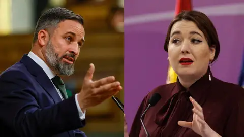 Santiago Abascal y Ángela Rodríguez 'PAM' Santiago Abascal y Ángela Rodríguez 'PAM'