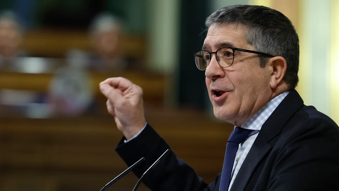 Patxi López, portavoz del Grupo Parlamentario Socialista, durante su intervención en el debate de la moción de censura de Vox Patxi López, portavoz del Grupo Parlamentario Socialista, durante su intervención en el debate de la moción de censura de Vox