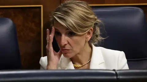 Yolanda Díaz durante la moción de censura Yolanda Díaz durante la moción de censura