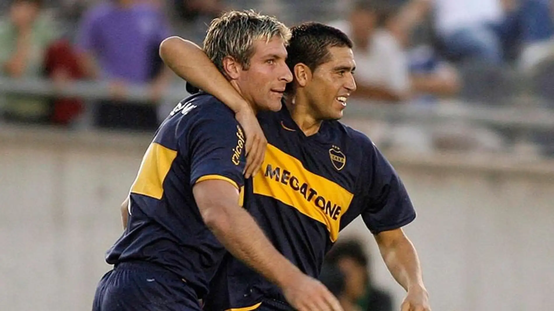 Roman Riquelme y Martín Palermo en Boca Juniors
