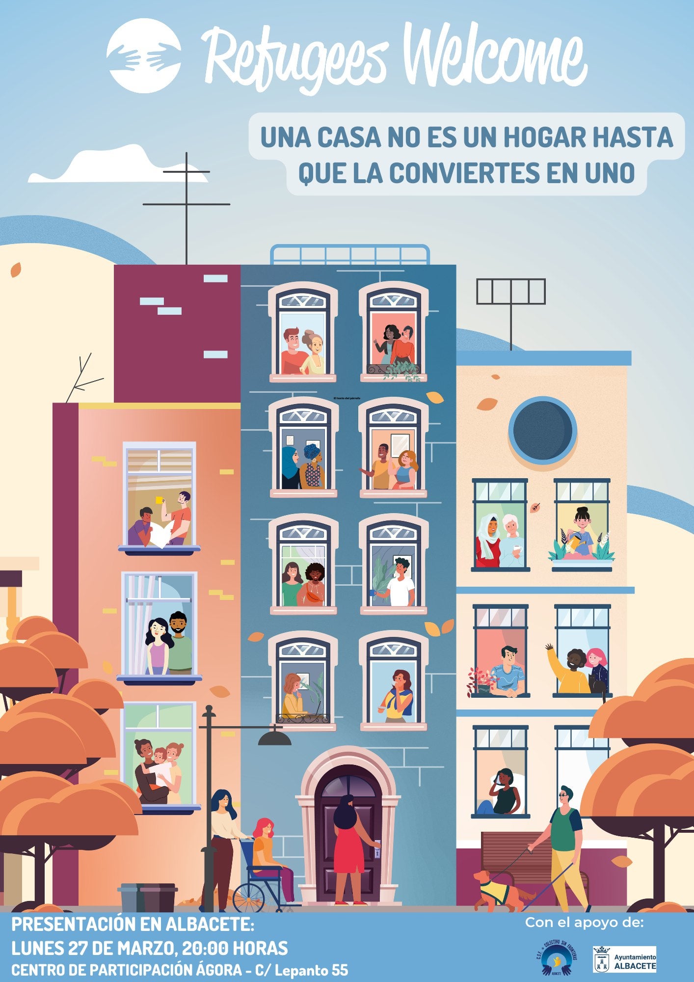 Charla informativa para dar a conocer un sistema de alquiler solidario que llega a Albacete creado por Refugees Welcome Charla informativa para dar a conocer un sistema de alquiler solidario que llega a Albacete creado por Refugees Welcome