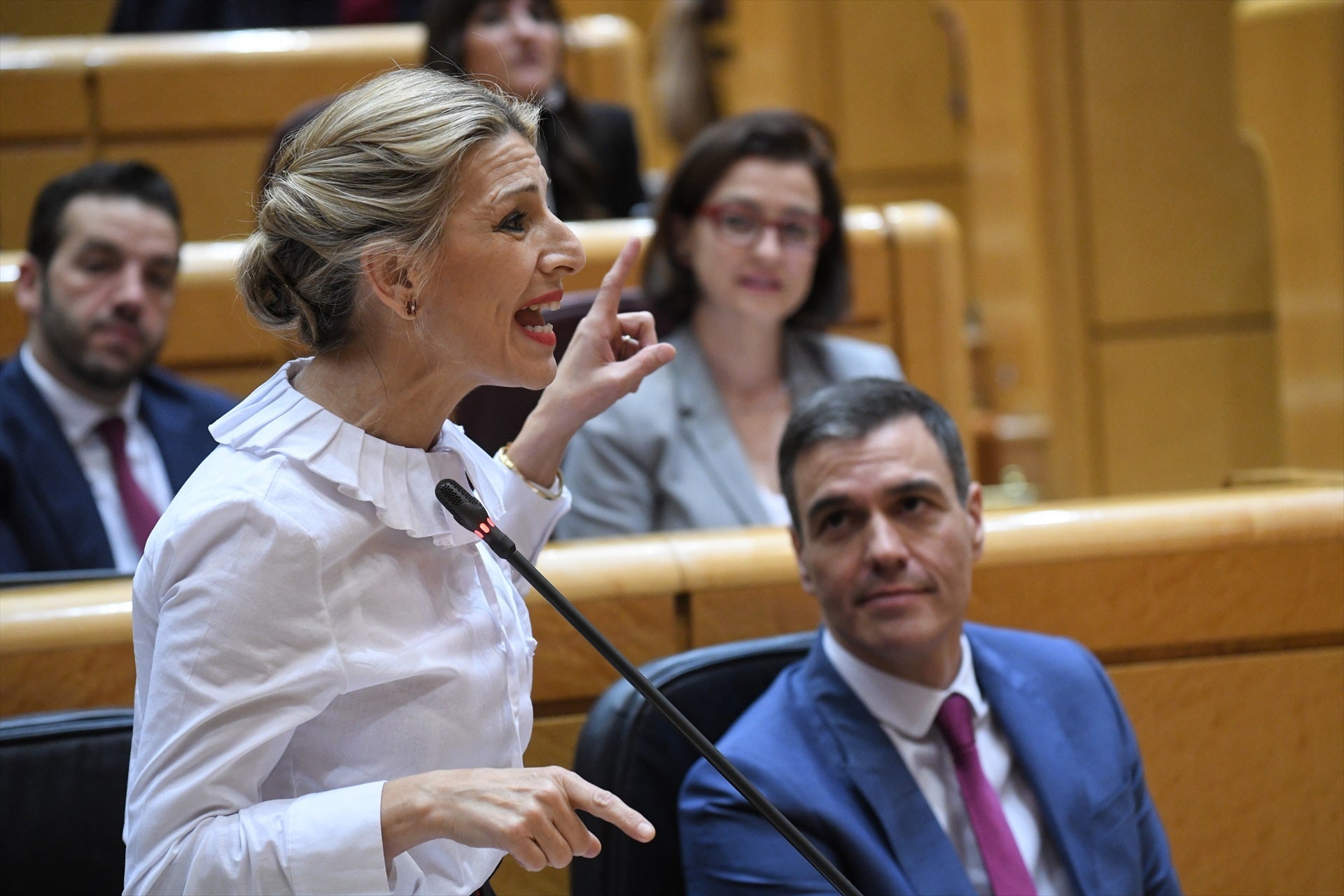 El pulso entre Yolanda Díaz y Podemos va a más bajo la atenta mirada de Pedro Sánchez por las futuras alianzas El pulso entre Yolanda Díaz y Podemos va a más bajo la atenta mirada de Pedro Sánchez por las futuras alianzas