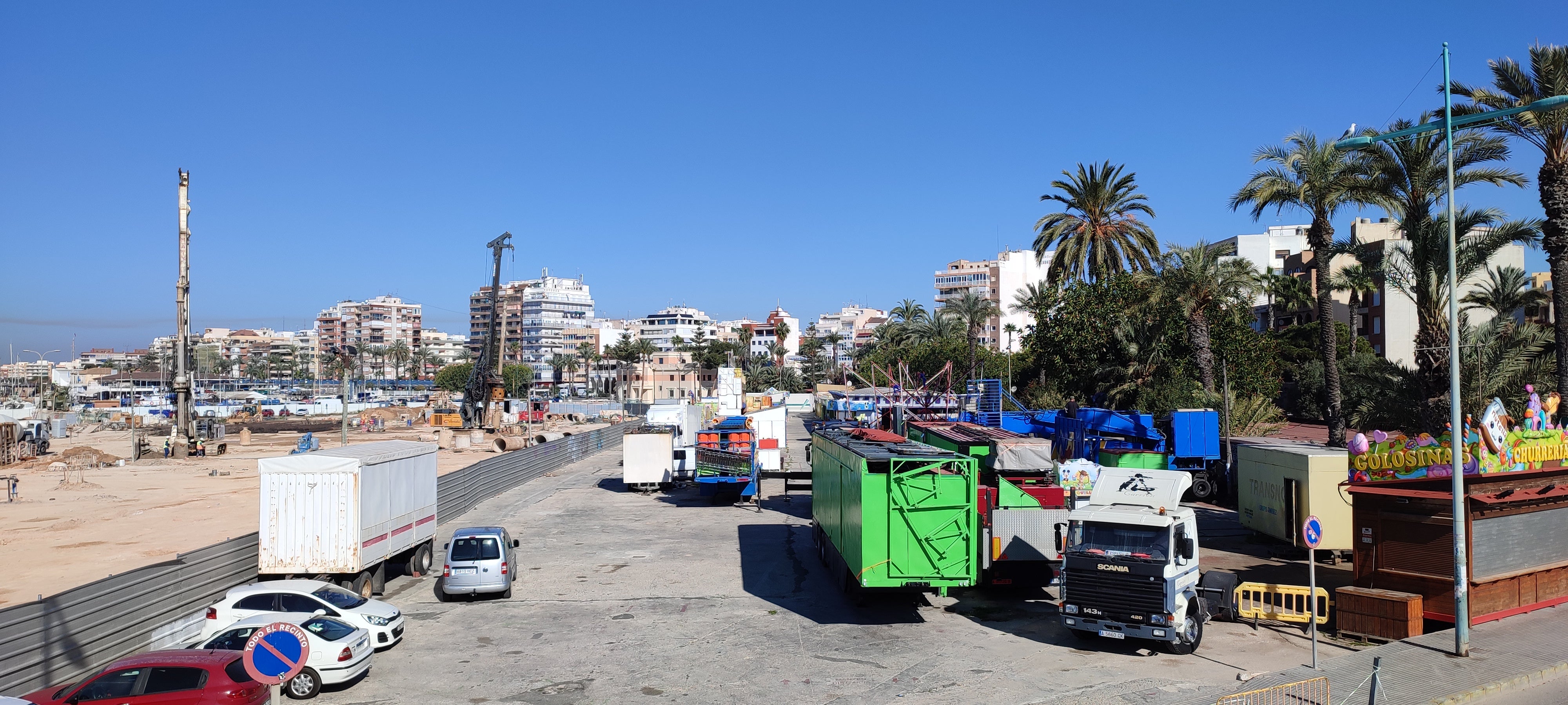 La feria de atracciones de Torrevieja se traslada al Parque Antonio Soria por las obras del puerto La feria de atracciones de Torrevieja se traslada al Parque Antonio Soria por las obras del puerto