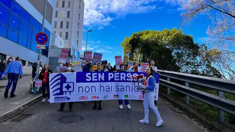 Protestas en CHUAC Protestas en CHUAC