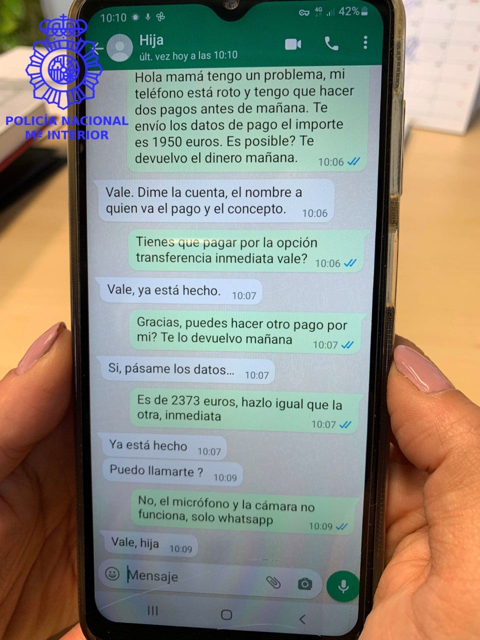 Nueva alerta de estafa por WhatsApp: se hacen pasar por el hijo de las víctimas para robarlas Nueva alerta de estafa por WhatsApp: se hacen pasar por el hijo de las víctimas para robarlas