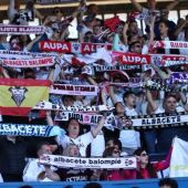 Cerca de medio millar de aficionados albaceteños estuvieron presentes en las gradas de La Romareda