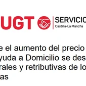 UGT Servicios Sociales sobre al aumento de precio hora en Ayuda a Domicilio UGT Servicios Sociales sobre al aumento de precio hora en Ayuda a Domicilio