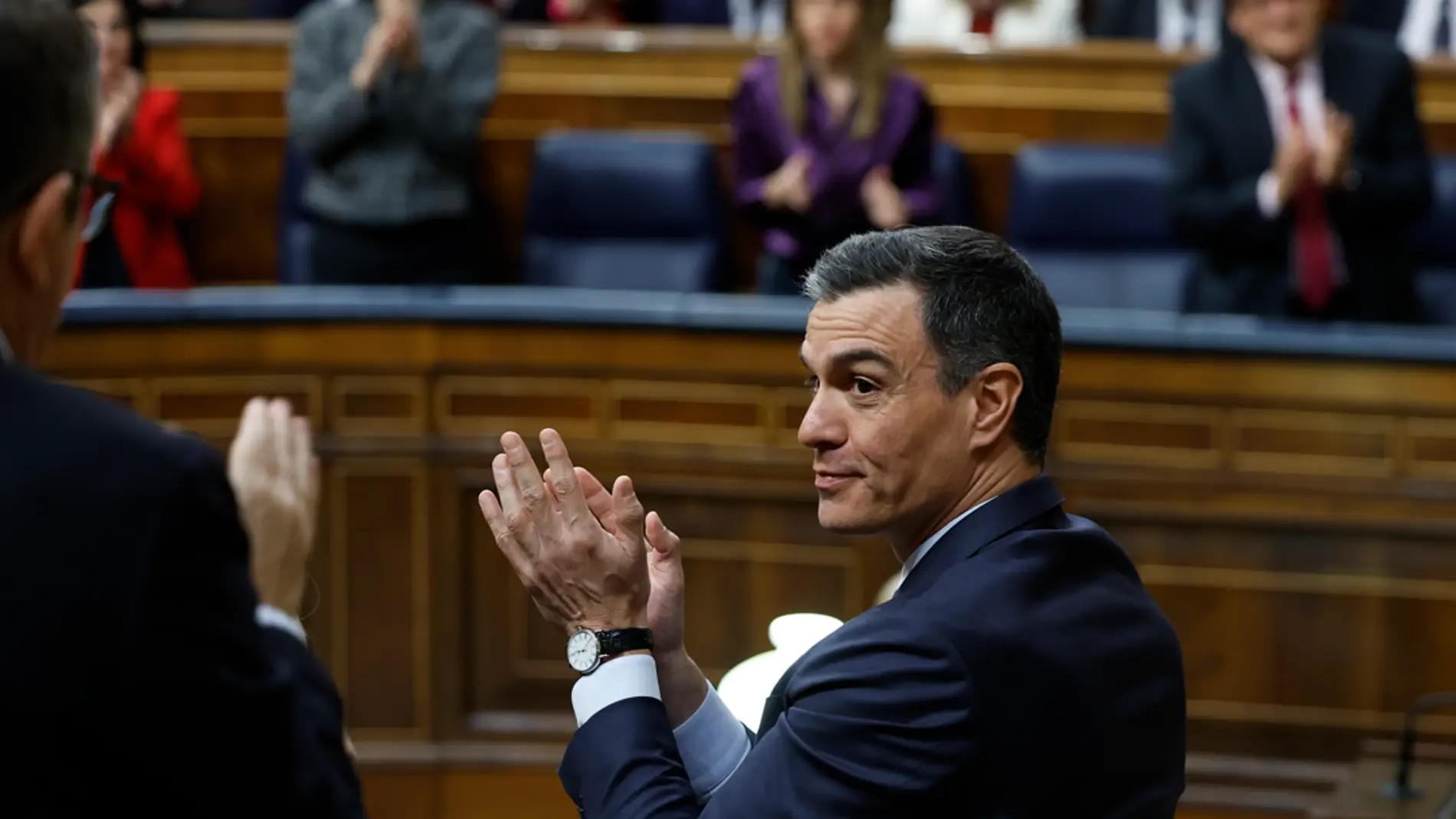 El presidente del Gobierno, Pedro Sánchez, tras ser rechazada la moción de censura de Vox
