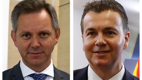 Jos&eacute; Mi&ntilde;ones (izquierda), y H&eacute;ctor G&oacute;mez (derecha), nuevos ministros de Sanidad e Industria respectivamente.